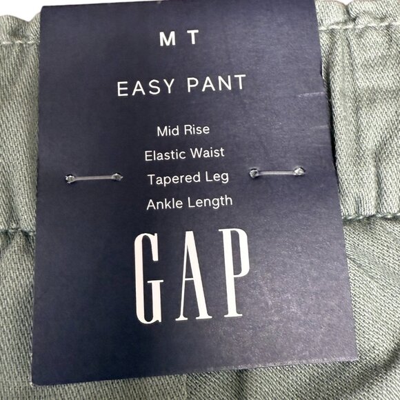 NWT Women's GAP Easy Pant Tapered Ankle Sage | Size Med. Tall - Picture 9 of 13